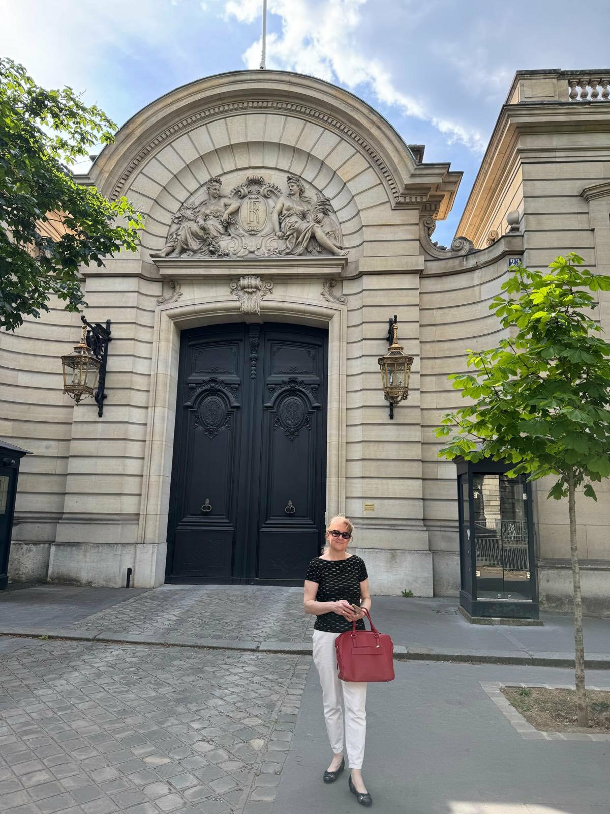 Marie-Caroline Baraut, invitée à l'Elysée